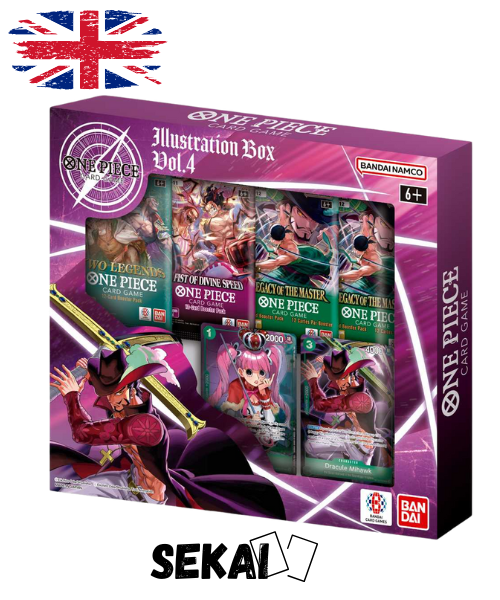ONE PIECE CARD GAME ILLUSTRATION BOX VOL 3 IB03 + VOL 4 IB04 ENG
