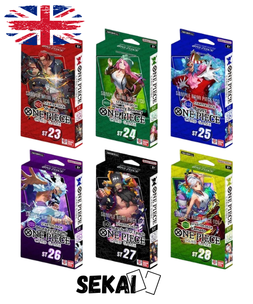 ONE PIECE BUNDLE 6 DECKS ST23 + ST24 + ST25 + ST26 + ST27 + ST28 ENGLISH