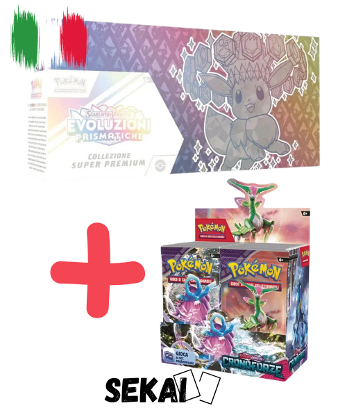 POKEMON SUPER PREMIUM EVOLUZIONI PRISMATICHE + BOX CRONOFORZE BUNDLE I