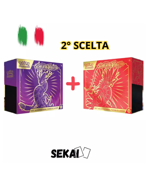 POKEMON SCARLATTO E VIOLETTO ETB MIRAIDON + KORAIDON ITA SECONDA SCELT