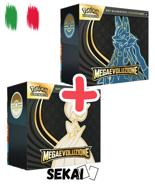 POKEMON ETB MEGAEVOLUZIONE BUNDLE 2 ETB ITA - GARDEVOIR + LUCARIO