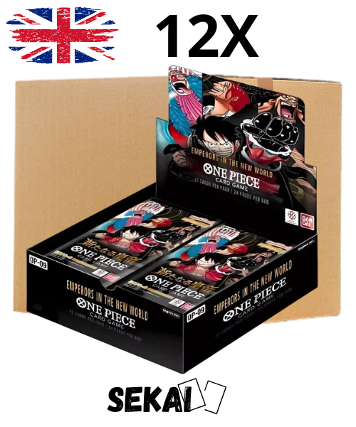 ONE PIECE OP09 EMPERORS IN THE NEW WORLD SEALED CASE 12 BOX