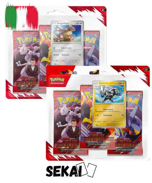 POKEMON RIVALI PREDESTINATI COPPIA BLISTER 3 BUSTINE ITA