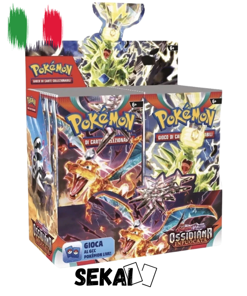 POKEMON OSSIDIANA INFUOCATA DISPLAY BOX 36 BUSTINE (ITA)