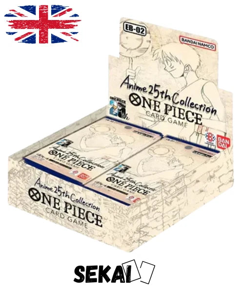 ONE PIECE EB02 ANIME 25TH EXTRA BOOSTER MEMORIAL COLLECTION BOX EB-02 ENG